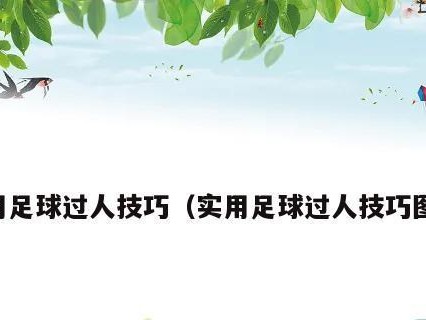 足球过人技巧2（从控球、速度到射门，全面提升进攻效果）